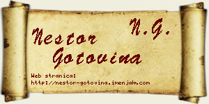 Nestor Gotovina vizit kartica